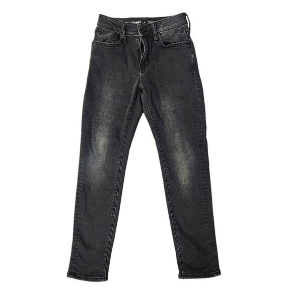 Old Navy Taper Jeans Built In Flex Style Coal Black Straight-Leg Boys Size 8 - Picture 2 of 7